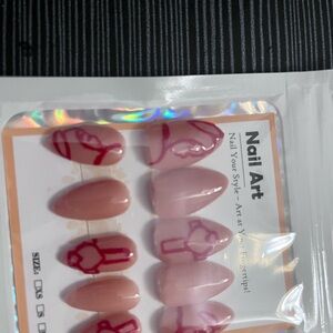 Elegant Pink Press-On Nails